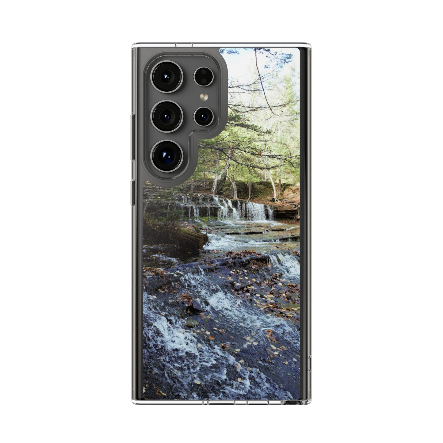 Clear Cases - Samsung Galaxy Series, Plus and Untra, S24, S23, S22, S21 - Waterfall