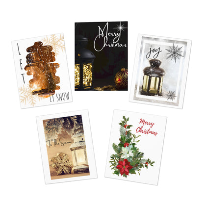 Multi-Design Greeting Cards (5-Pack) Holiday Lanterns