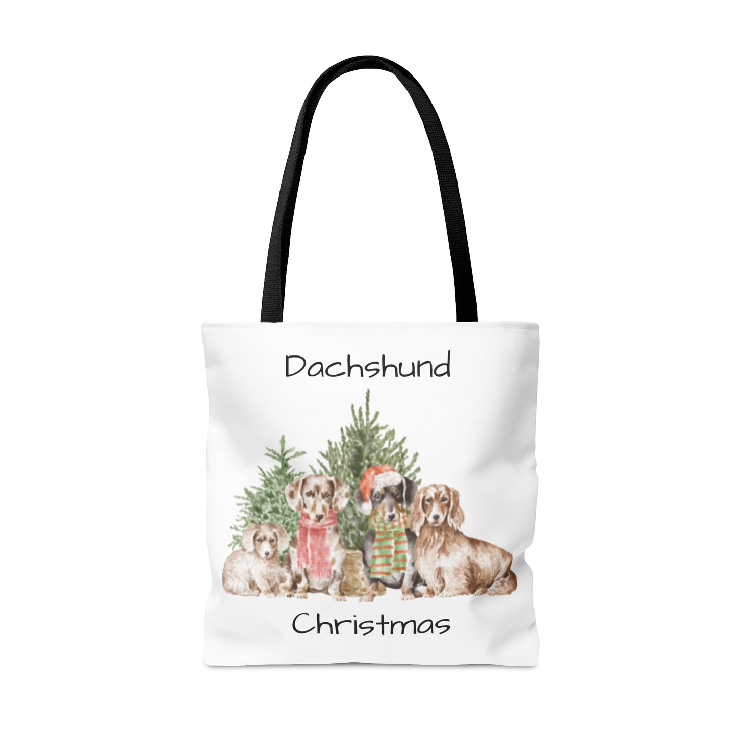 Tote Bag (AOP) Dachshund Christmas