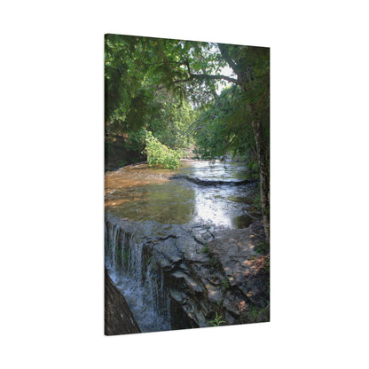 Agate waterfall right Matte Canvas, Stretched, 1.25" 48" x 16", 48" x 24", 48" x 32", 48" x 36" Vertical