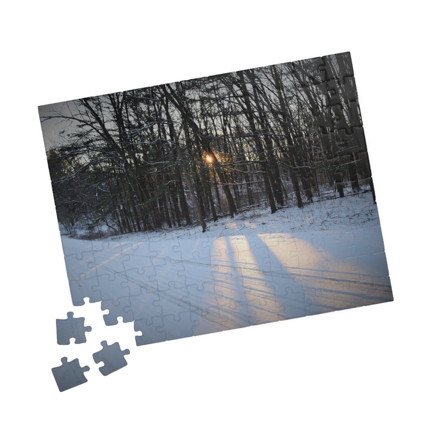 Puzzle (110, 252, 500, 1014-piece) Spectacular Winter Sun Beams