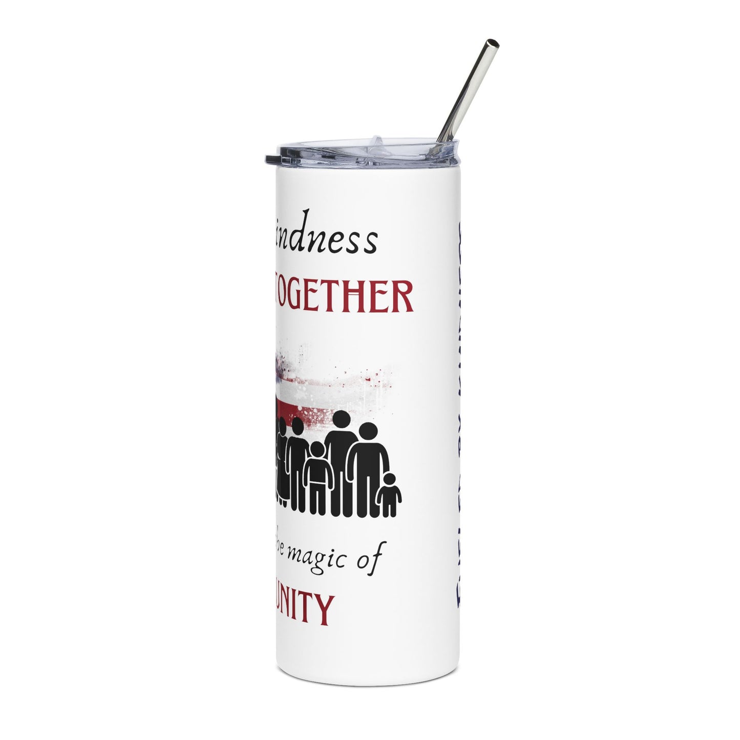 Stainless Steel Tumbler, 20oz - Fueled by Kindness Powered by community