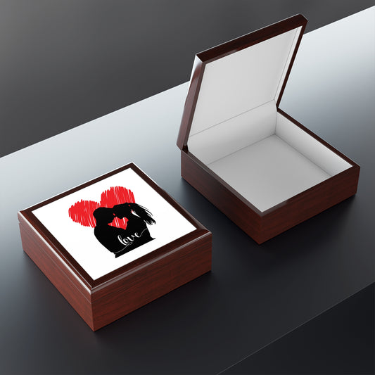 Our Love Jewelry Box – White Ceramic Our Love