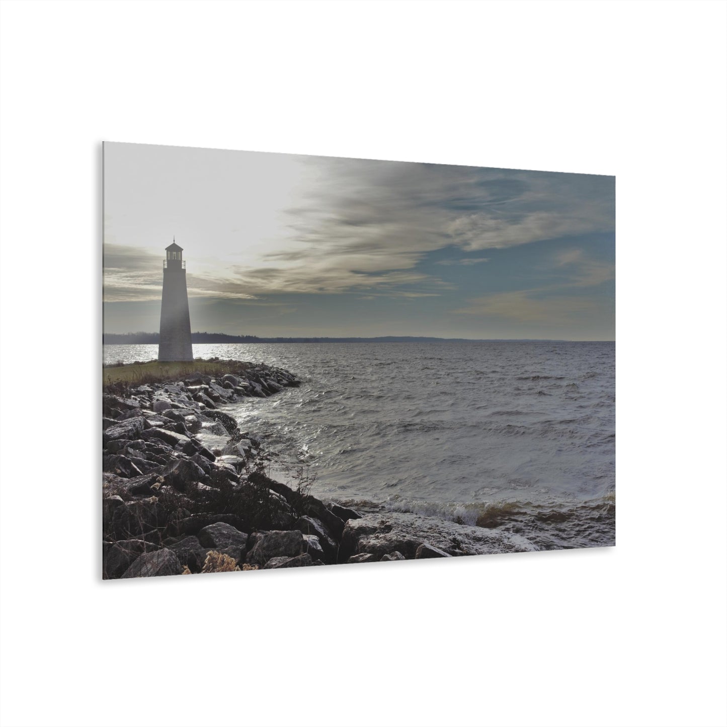 Copy of Acrylic Prints (French Cleat) Winter Light House