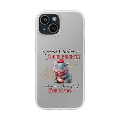 Flexi Cases -Magic of Christmas Hippopotamus - iPhone and Samsung phones