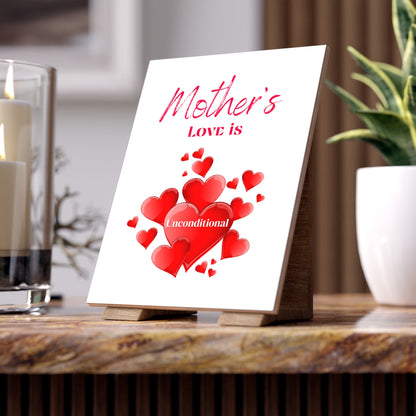 Ceramic Photo Tile - Mother's Love Unconditional