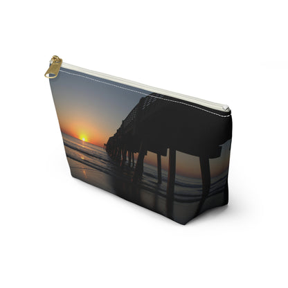 Accessory Pouch w T-bottom  Sunrise at the pier