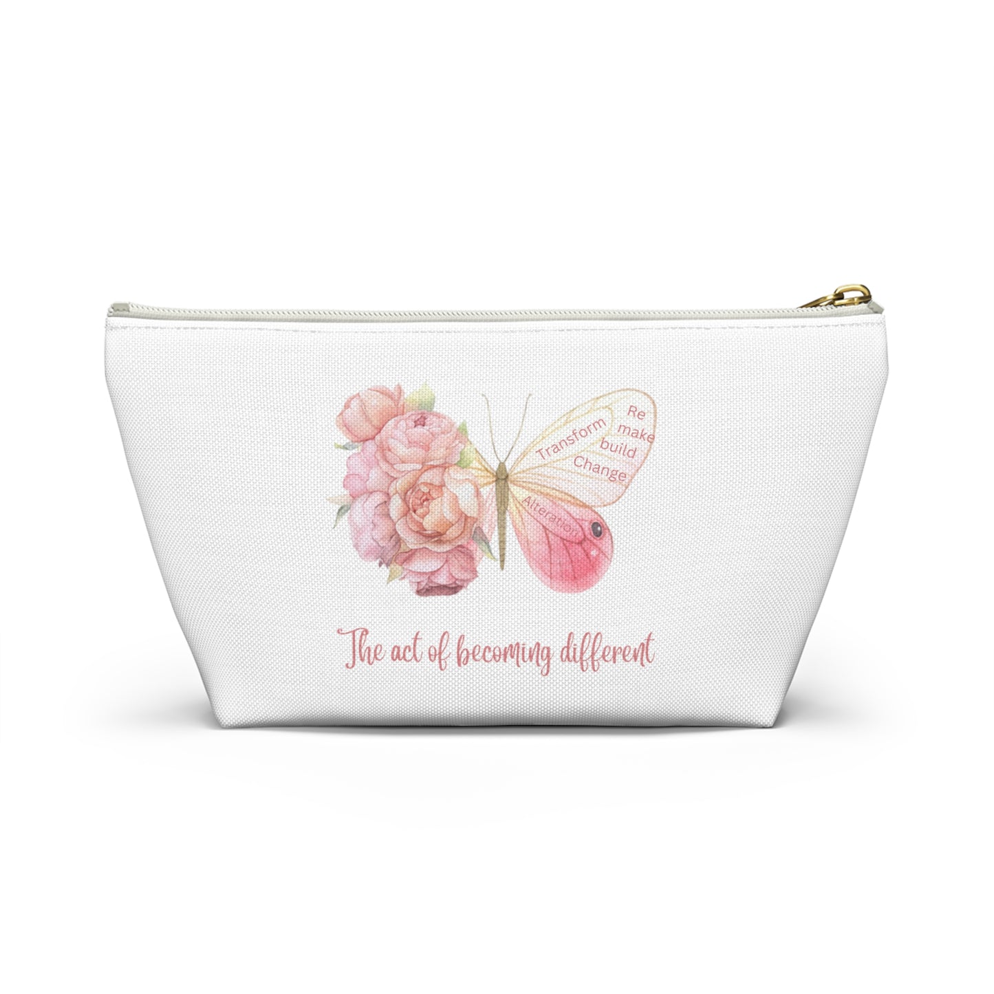 Accessory Pouch w T-bottom - Transform, Self Love, Pink