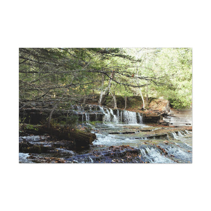 Canvas Gallery Wraps (White Wrap) - Water Fall