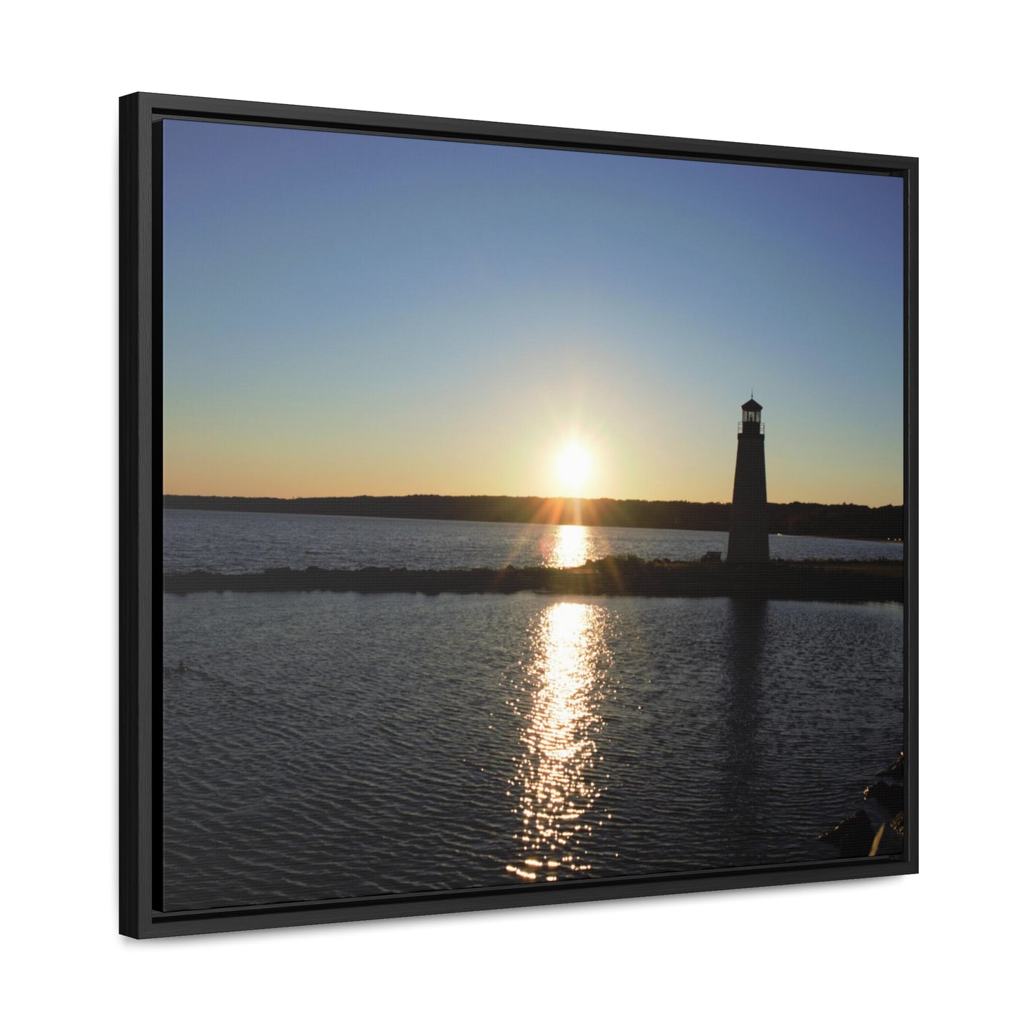 Gallery Canvas Wraps, Horizontal Frame - Sunset at Happy Rock