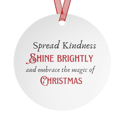 Metal Ornaments Spread Kindness, Shine Brightly