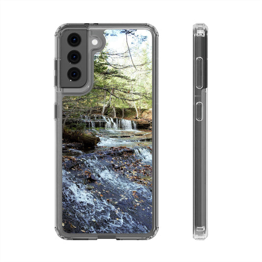 Clear Cases - Samsung Galaxy Series, Plus and Untra, S24, S23, S22, S21 - Waterfall