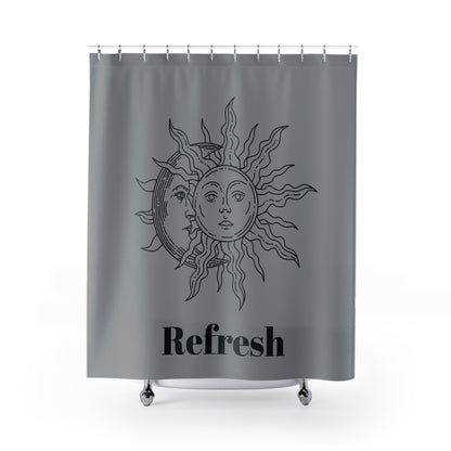 Shower Curtain - Sun Moon Grey Refresh