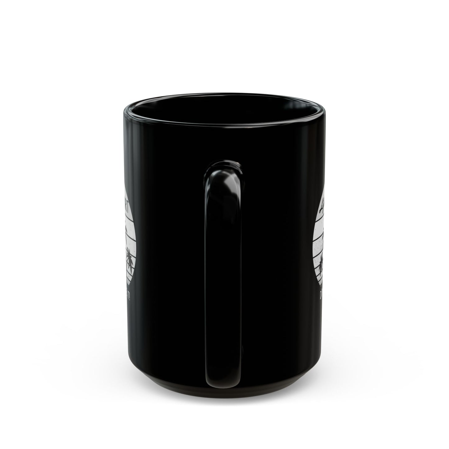 Black Ceramic Mug (11oz, 15oz) Life is Short