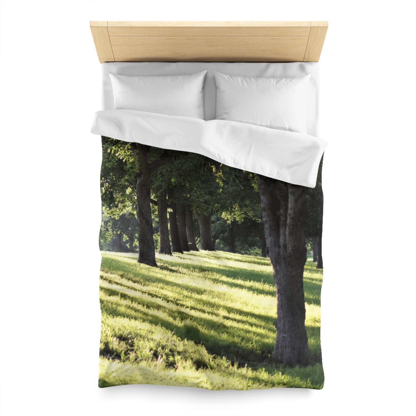 Microfiber Duvet Cover - Sunset kisses the grass