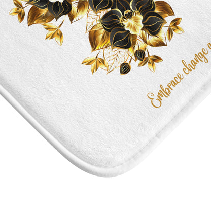 Bath Mat Millennial - Embrace the change Golden Butterfly