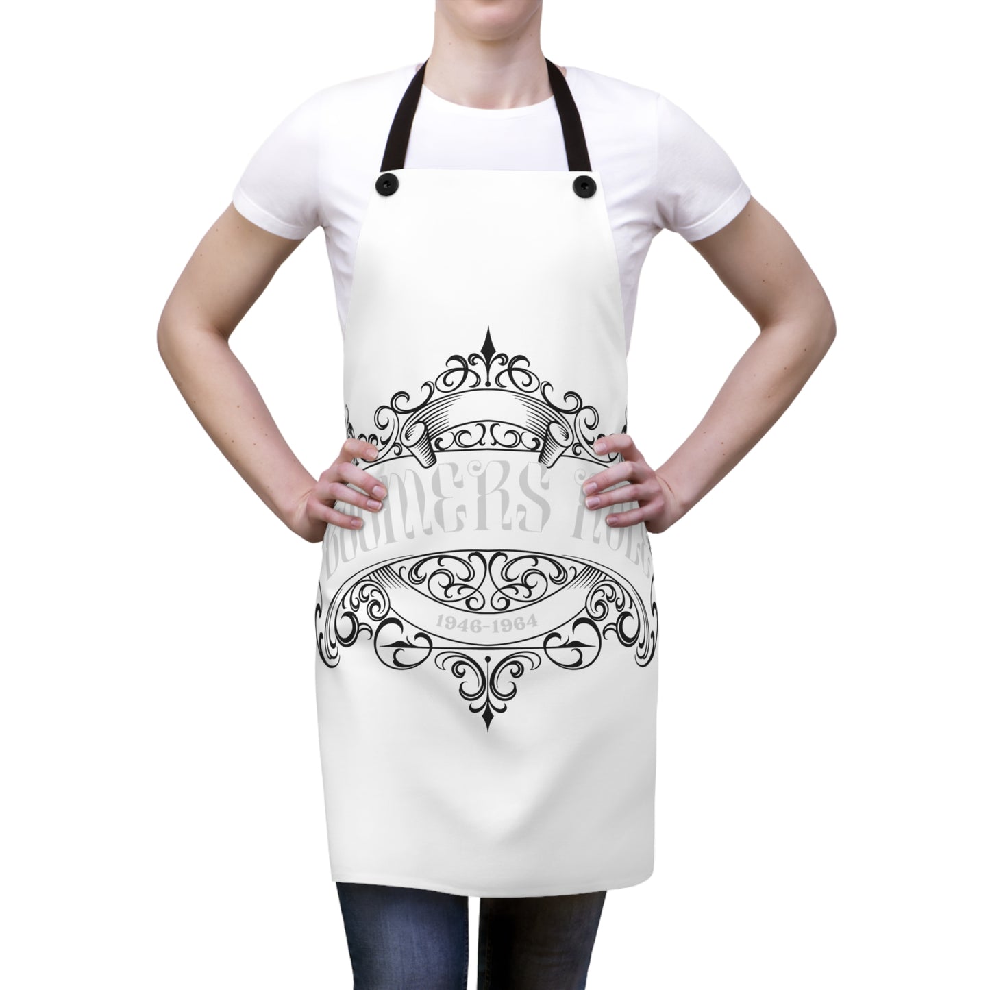 White Apron - Boomers Rule Full Apron