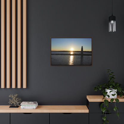 Gallery Canvas Wraps, Horizontal Frame - Sunset at Happy Rock