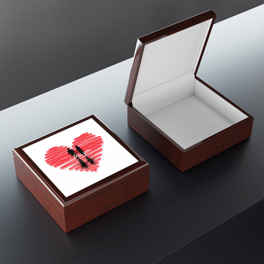 i love you Jewelry Box – White Ceramic