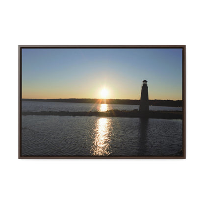 Gallery Canvas Wraps, Horizontal Frame - Sunset at Happy Rock