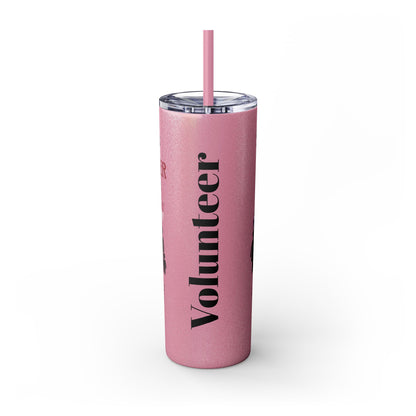 MASTER Skinny Tumbler with Straw, 20oz -  With Seam Text