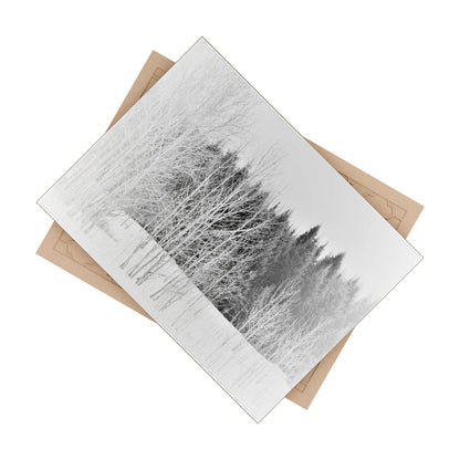 Ceramic Photo  Size 6" x 8"  Winter Field