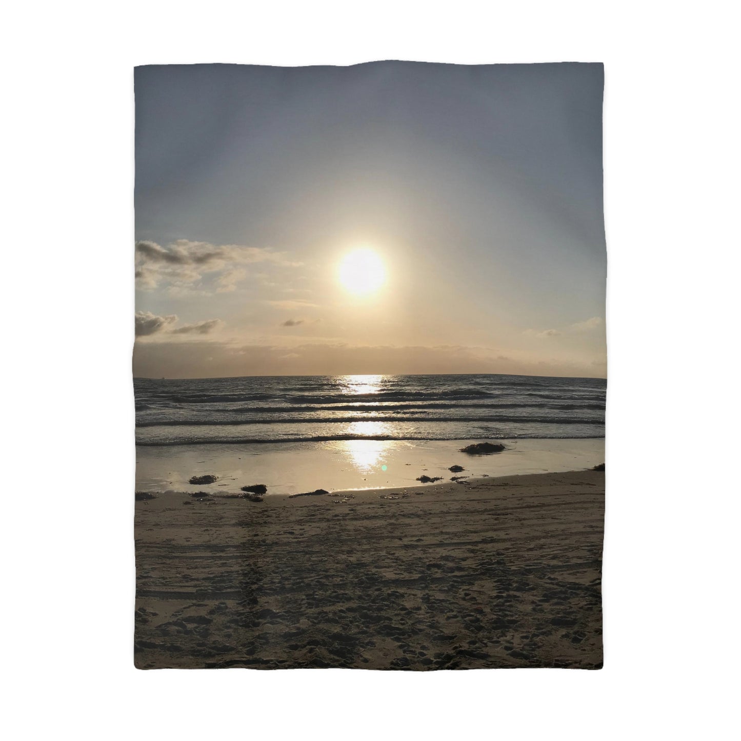 Microfiber Duvet Cover - Sunset at the beach