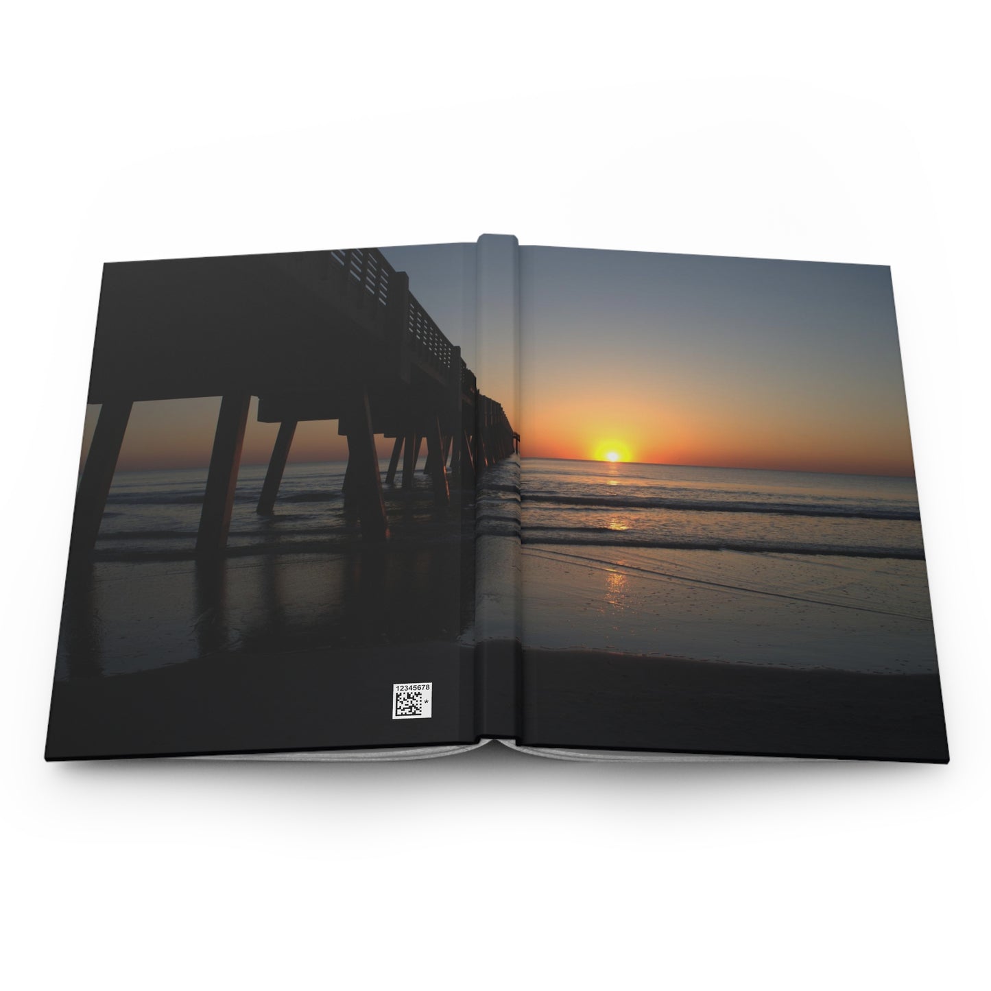 Hardcover Journal Matte - Sunrise by the pier