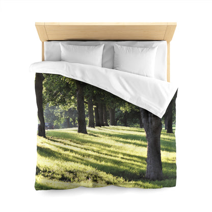 Microfiber Duvet Cover - Sunset kisses the grass