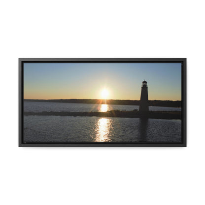 Gallery Canvas Wraps, Horizontal Frame - Sunset at Happy Rock