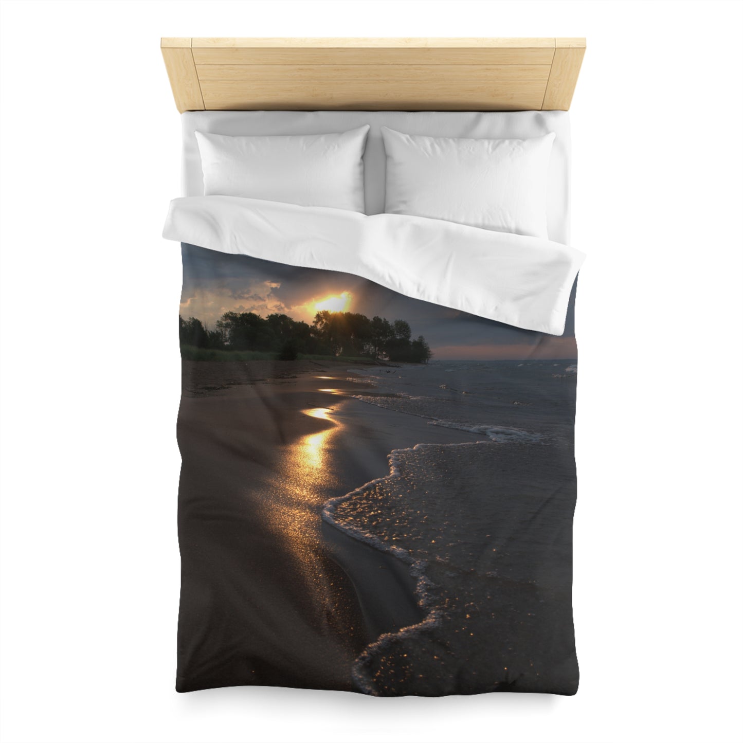 Microfiber Duvet Cover - Sunlight kissed beach