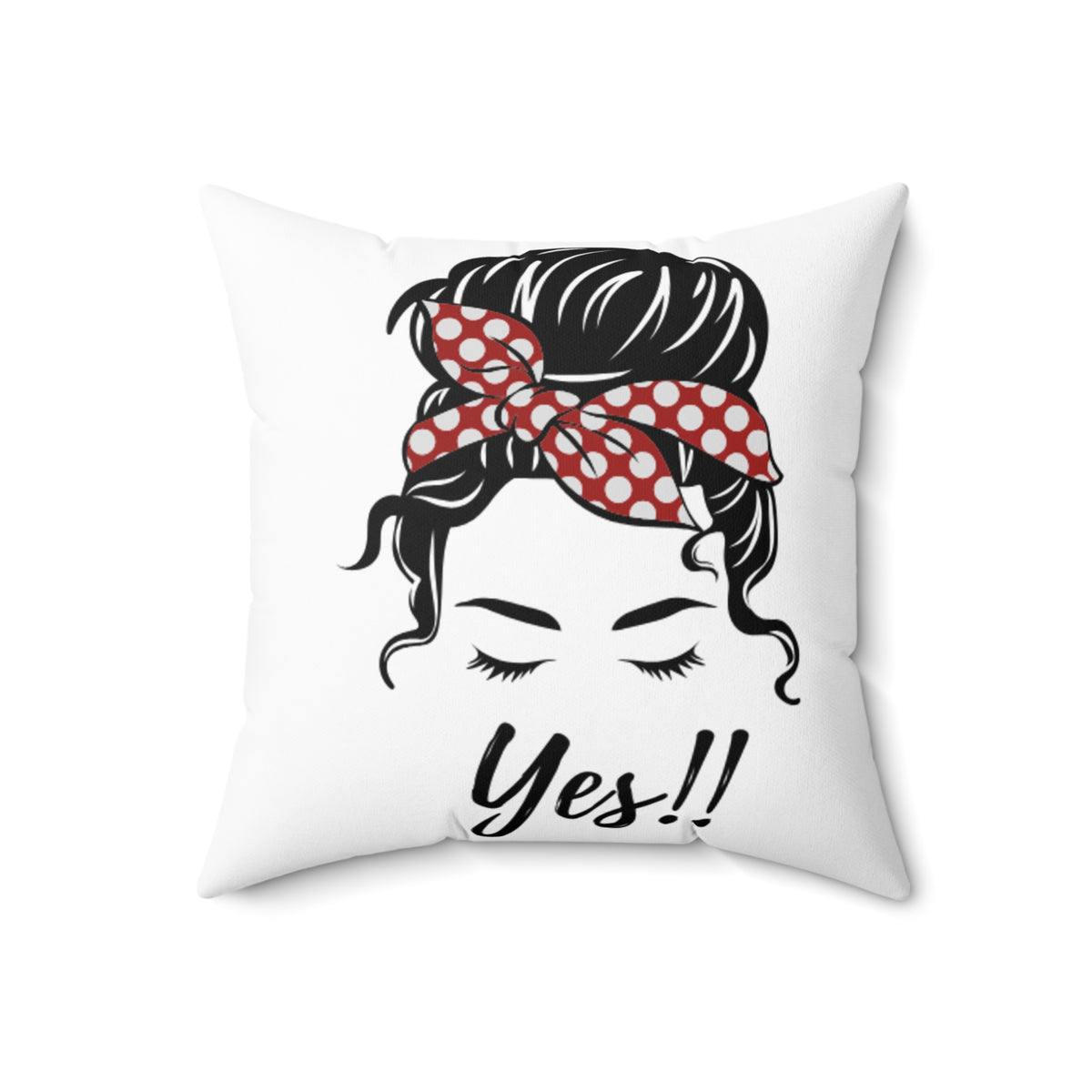 Spun Polyester Square Pillow Still Single Yes!