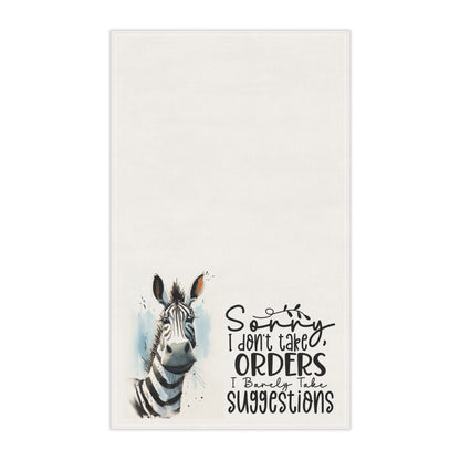 Sarcastic  Zebra Kitchen Towel - Orders