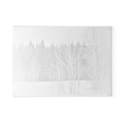 Glass Cutting Board - Cold Woods