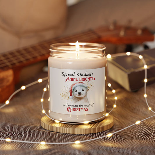 Scented Soy Candle - Baby Seal and the Magie of Christmas