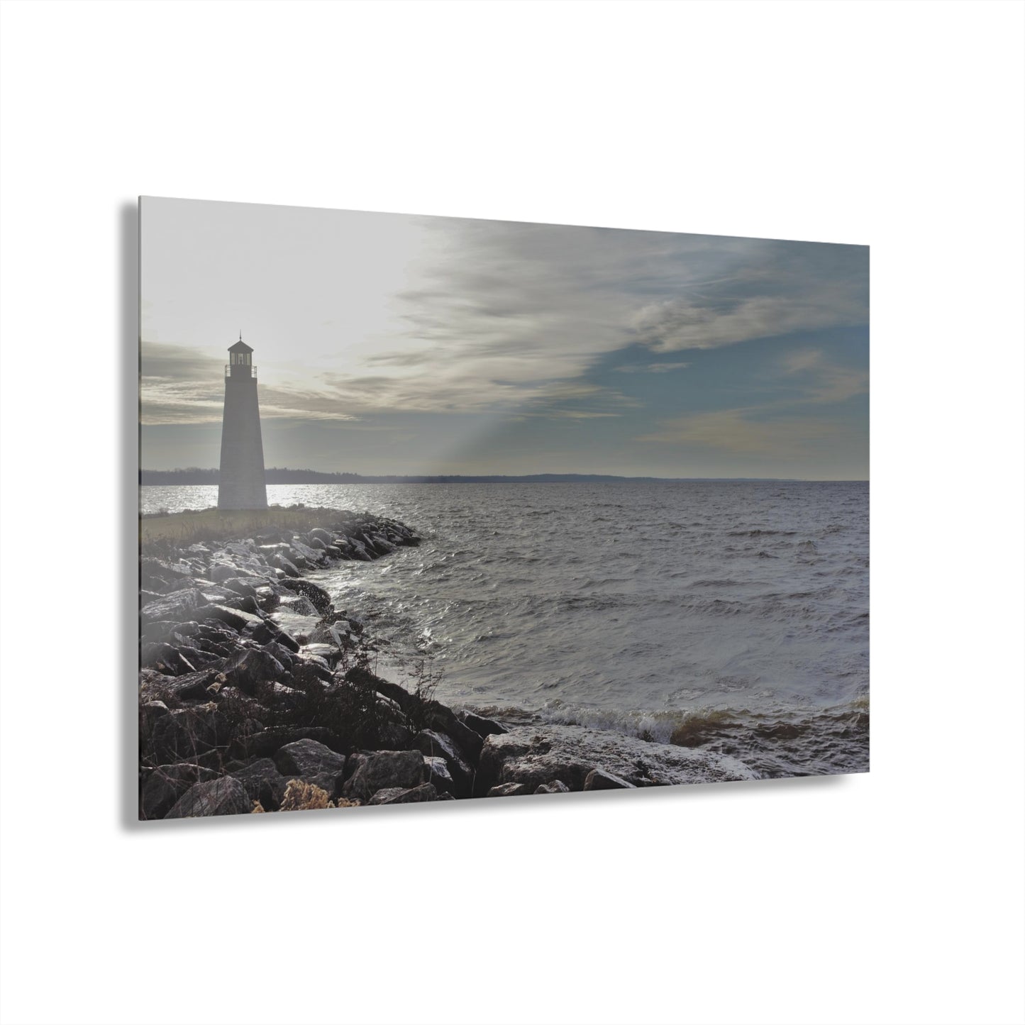 Copy of Acrylic Prints (French Cleat) Winter Light House