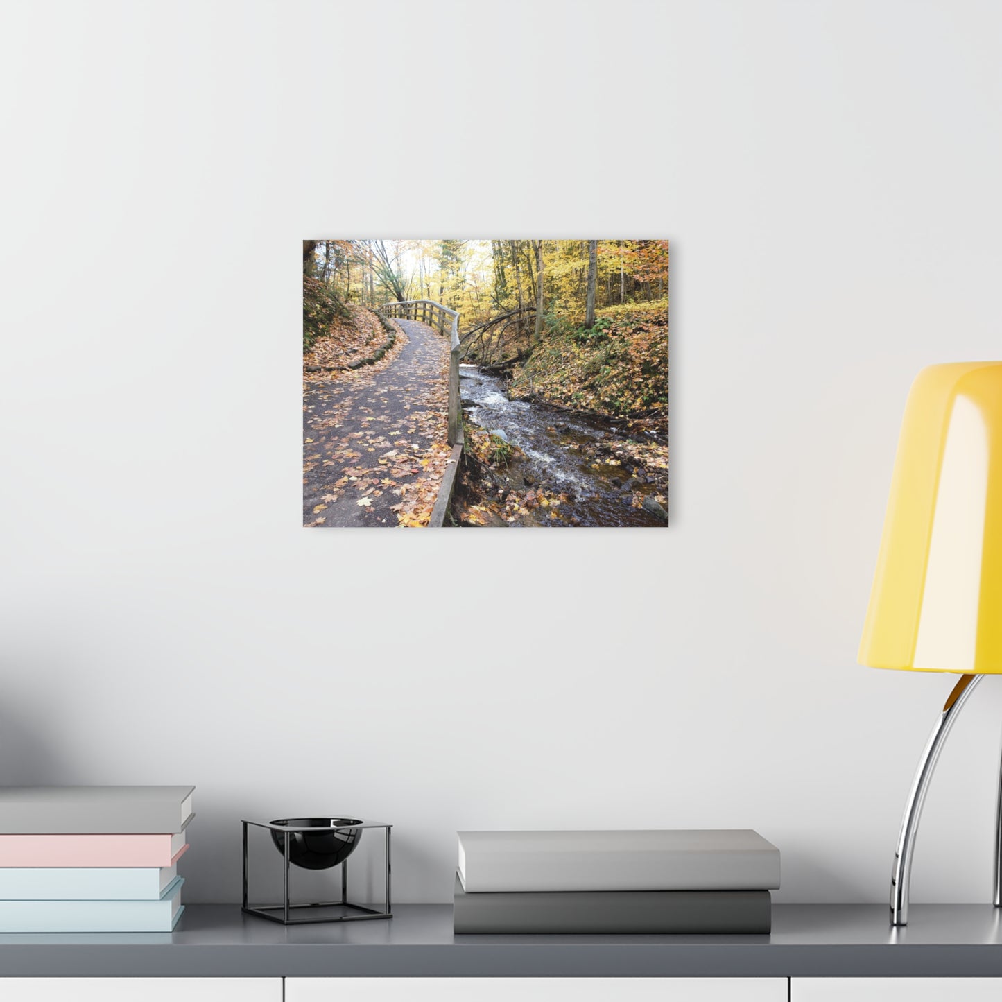 Acrylic Prints (French Cleat) Creekside Stroll, Artwork, Home Decor, Wall Art, Wall Decor, Office Decor, She Sheds