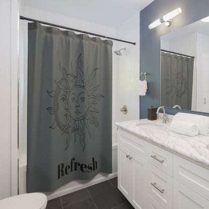 Shower Curtain - Sun Moon Grey Refresh