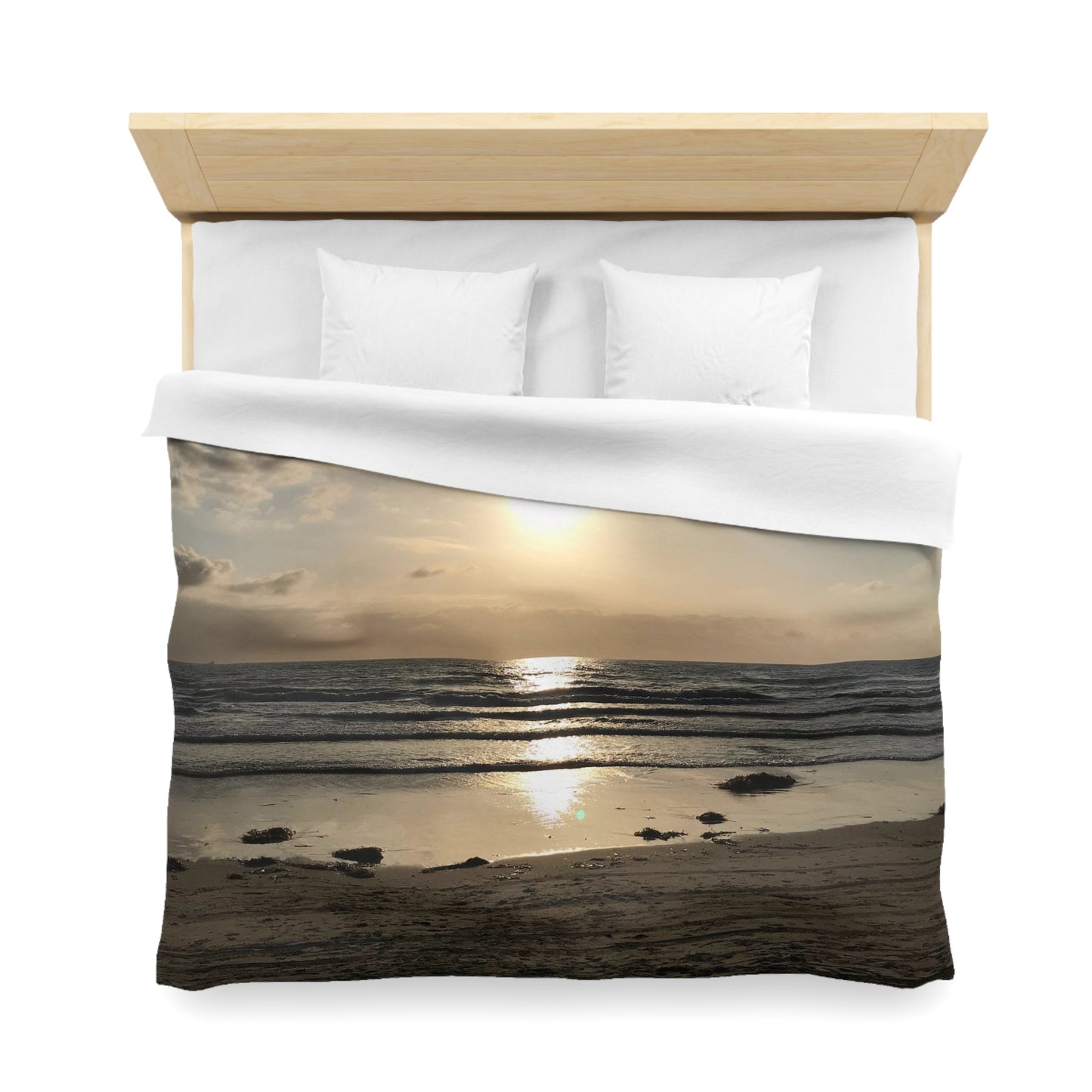 Microfiber Duvet Cover - Sunset at the beach