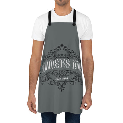 Dark Grey Apron - Boomers Rule Full Apron