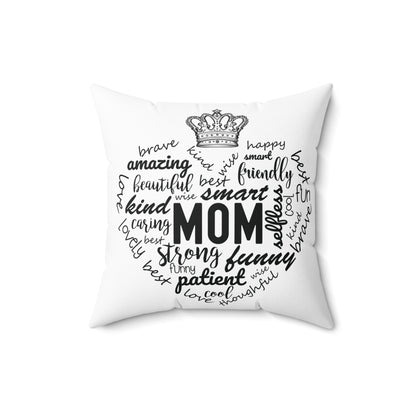 Spun Polyester Square Pillow - MOM and Sandle