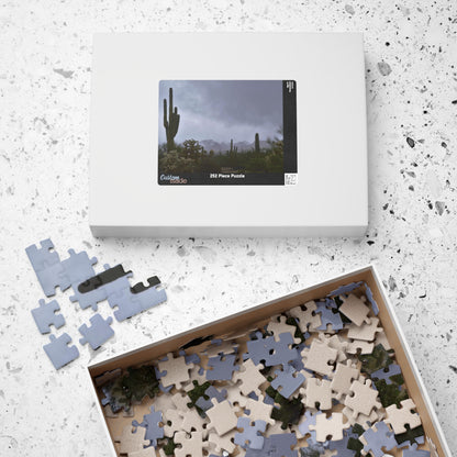 Puzzle (110, 252, 500, 1014-piece) Desert morning fog