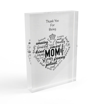 Photo Block - Thank You For Being MOM