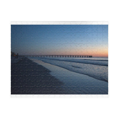 Puzzle (110, 252, 500, 1014-piece) Blue hour at the pier