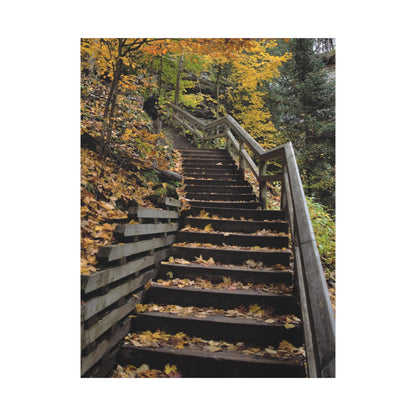 Stairway to Fall Matte Canvas, Stretched, 1.25" 48" x 24", 32", 36"