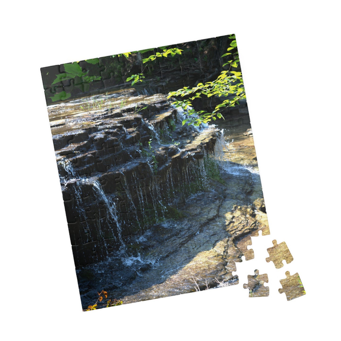 Puzzle (110, 252, 500, 1014-piece) Refreshing Waterfall