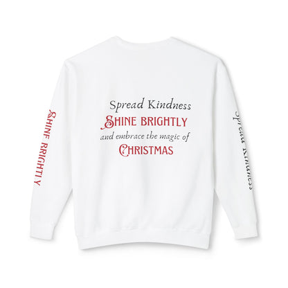 Unisex Lightweight Crewneck Sweatshirt - Spread Kindness, Shine Brightly
