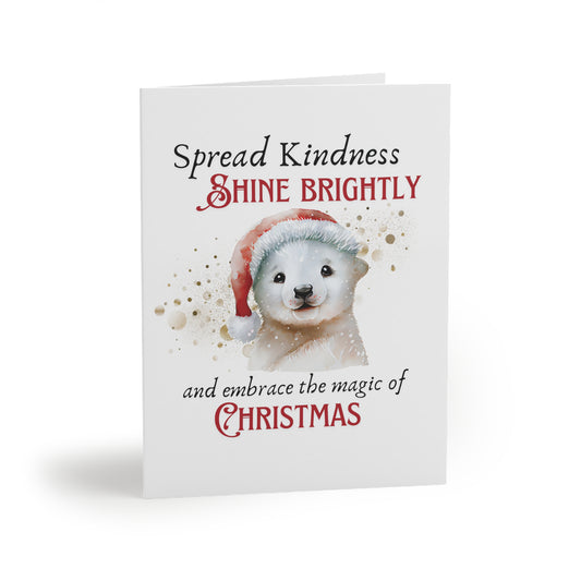 Greeting cards (8, 16, and 24 pcs) Magic of Christmas Baby Seal