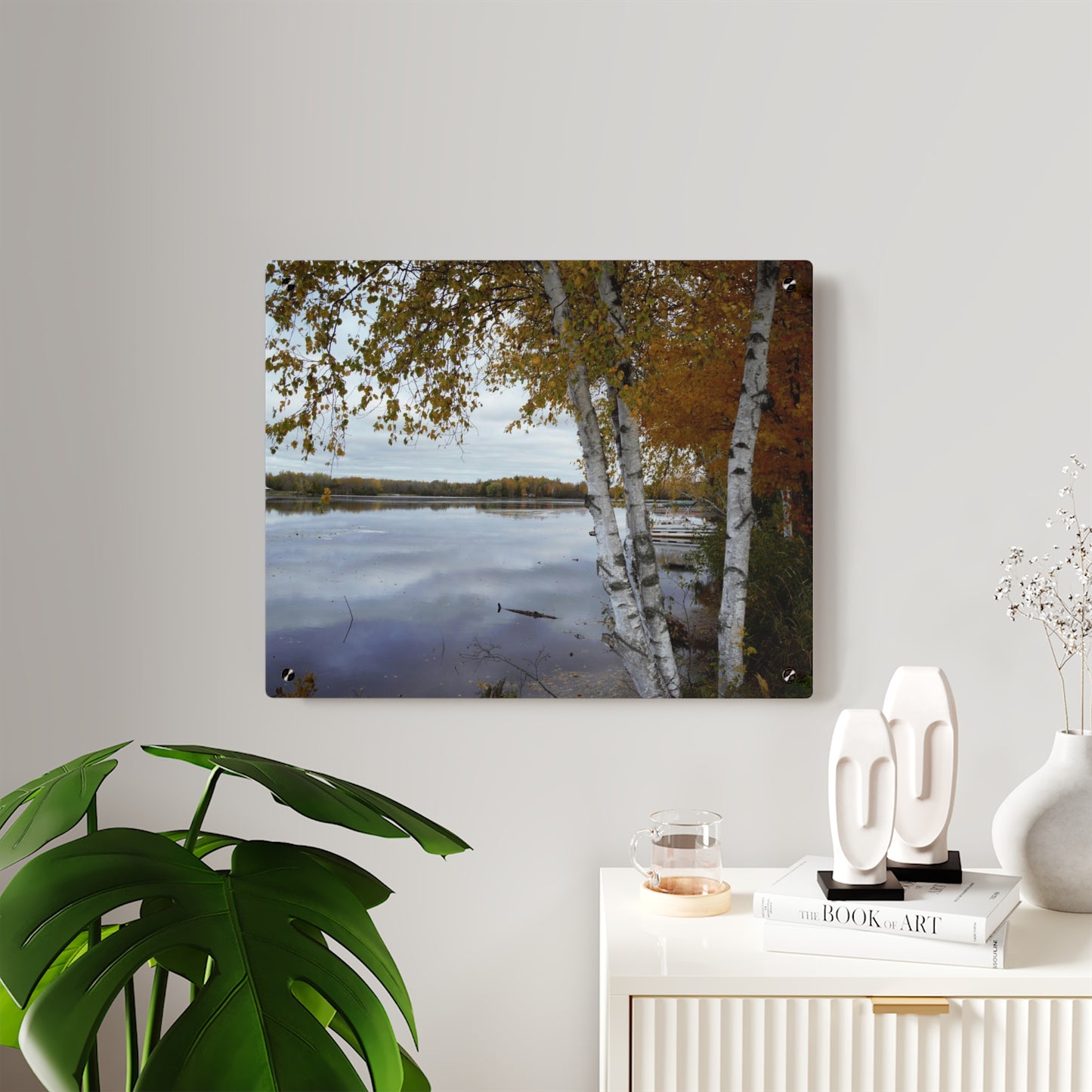 Acrylic Prints (Stand Off) - Fall on the River