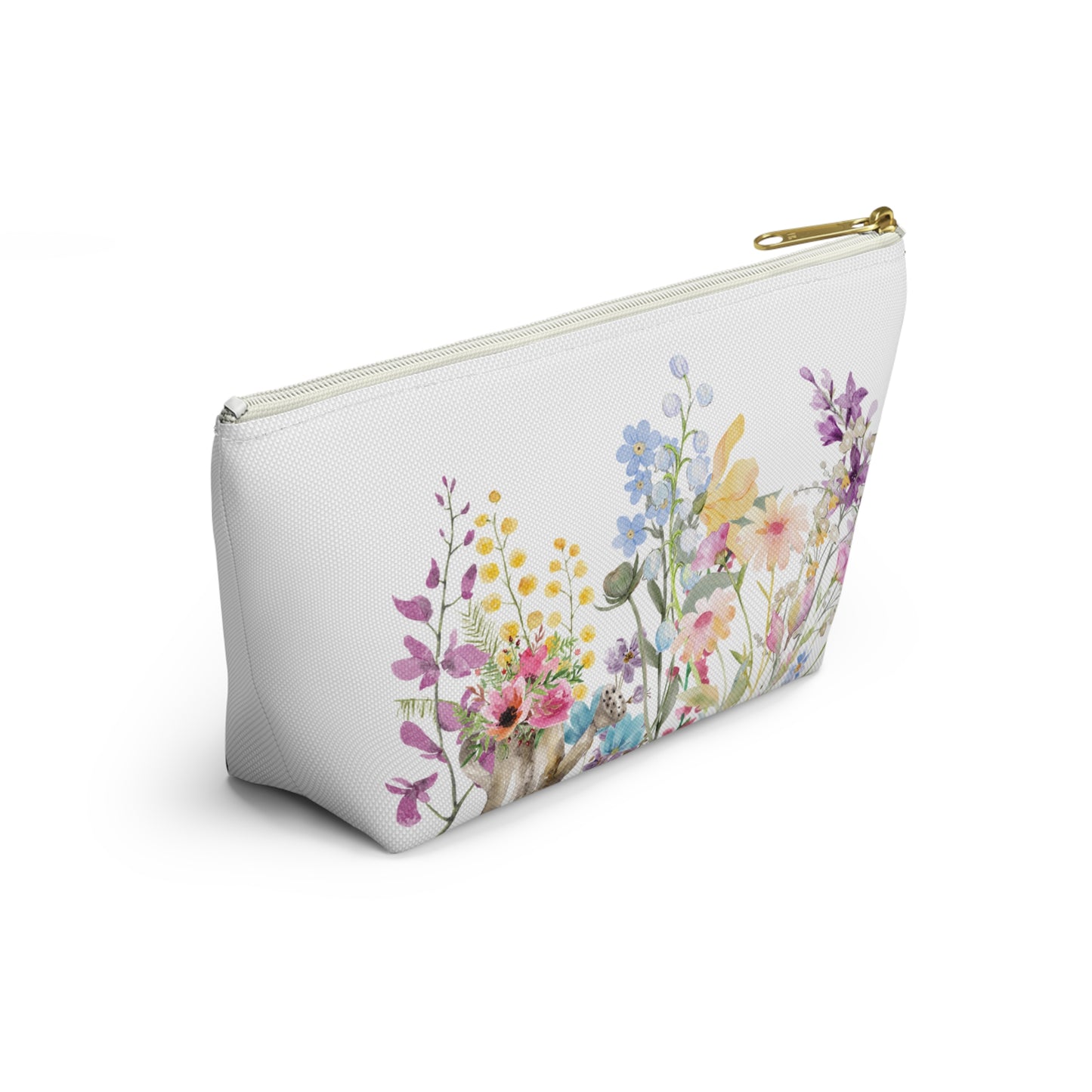 Accessory Pouch w T-bottom  Spring Blooms